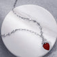 【Beating Heart】Blood Red Heart Necklace，Hip Hop Punk Rock Clavicle Chain