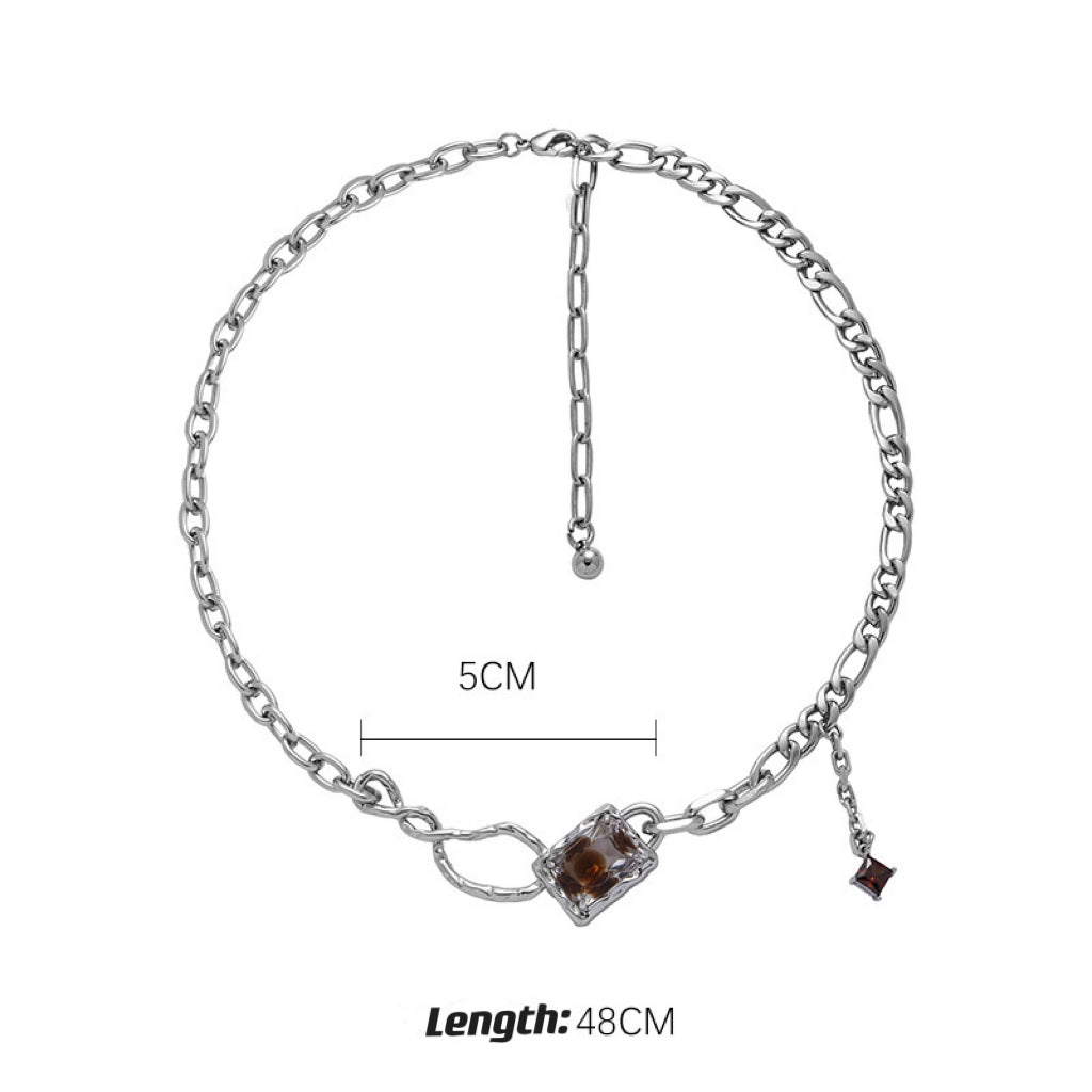 Brown Zircon Necklace