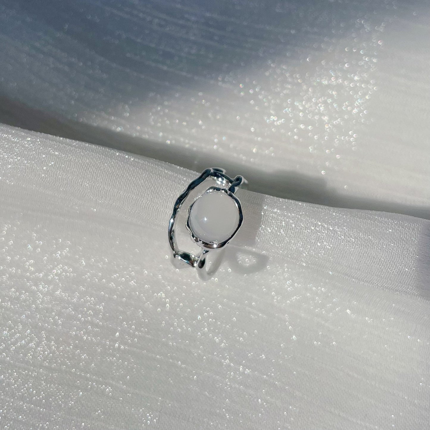 Moonstone Open Ring