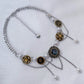 Retro Button Choker Series，Medieval Fashion Clavicle Chain