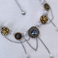 Retro Button Choker Series，Medieval Fashion Clavicle Chain