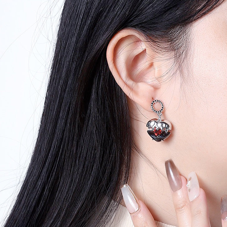 【Fill My Heart】Openwork Heart Earrings，Openwork Heart Set