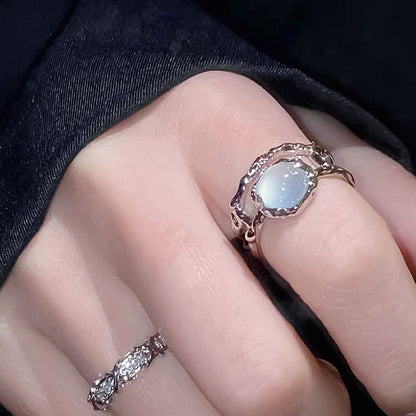 Moonstone Open Ring