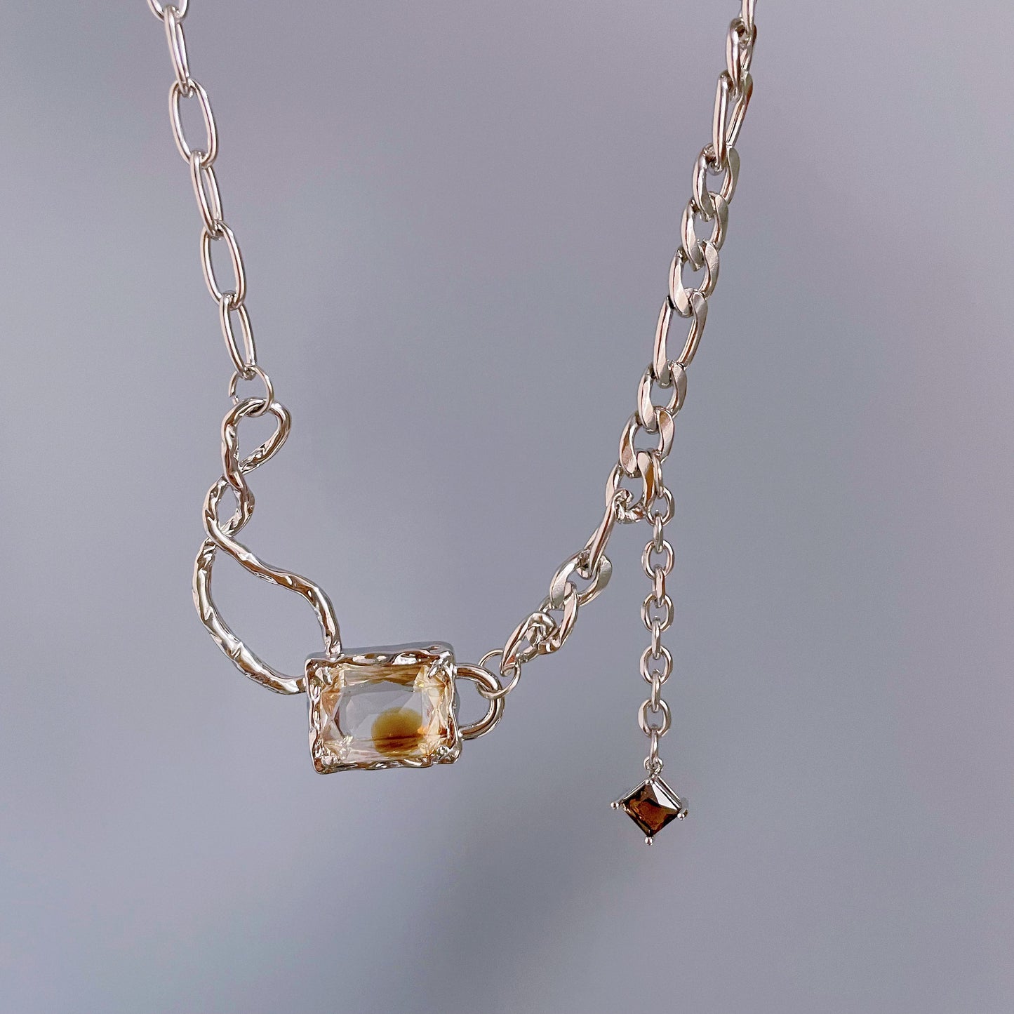 Brown Zircon Necklace