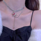 Ruby Tassel Choker, Y2K Girls Fashion Jewelry