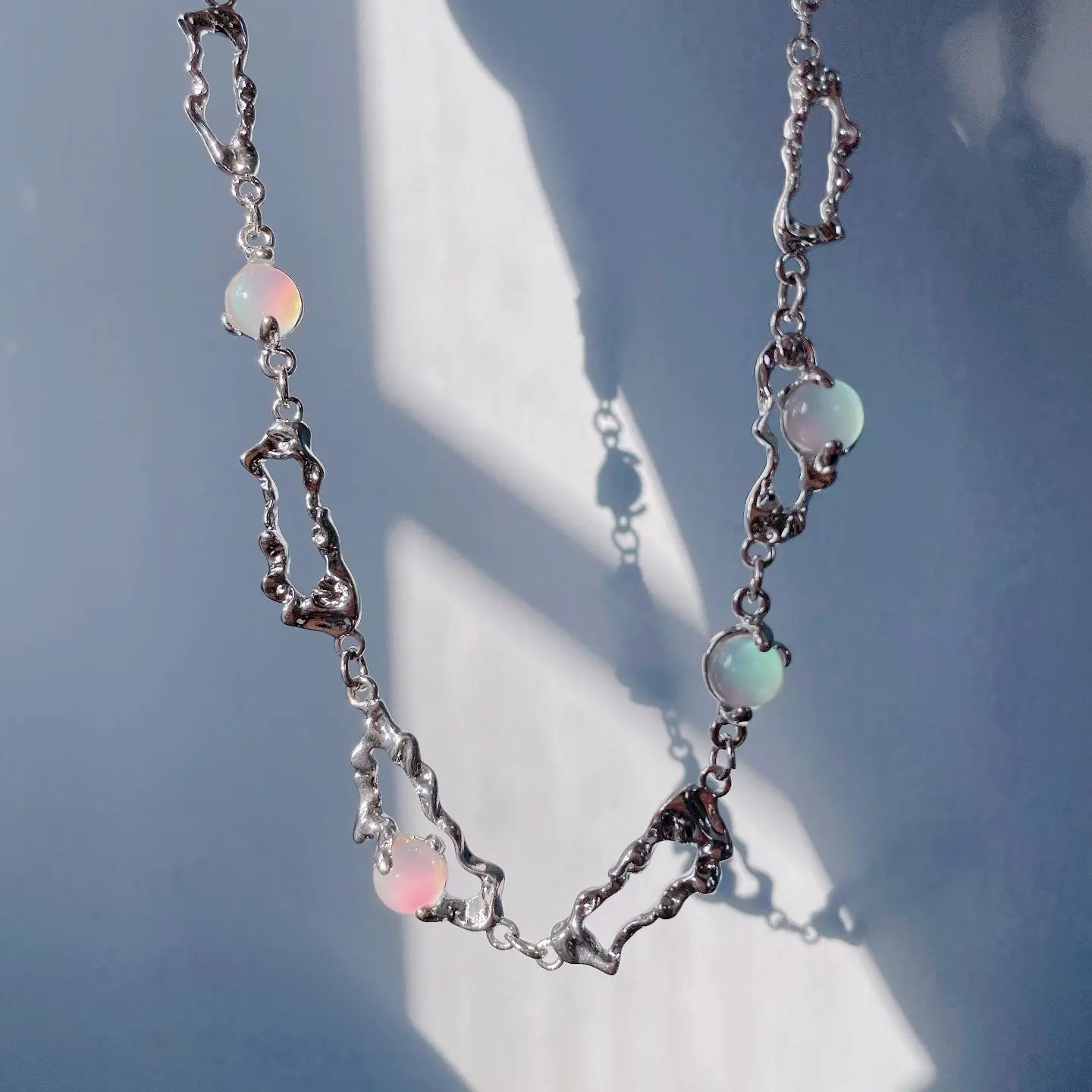 Moonstone Necklace, Fashion Clavicle Chain