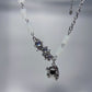 Irregular Liquid Zircon Patchwork Bamboo Necklace