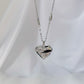[Confession Heart] Pink Zircon Heart Necklace
