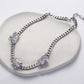 Purple Zircon Necklace，Purple Zircon Bracelet