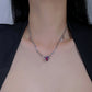 Purple Heart Zircon Necklace