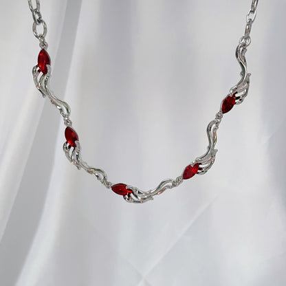 Ruby Panel Necklace