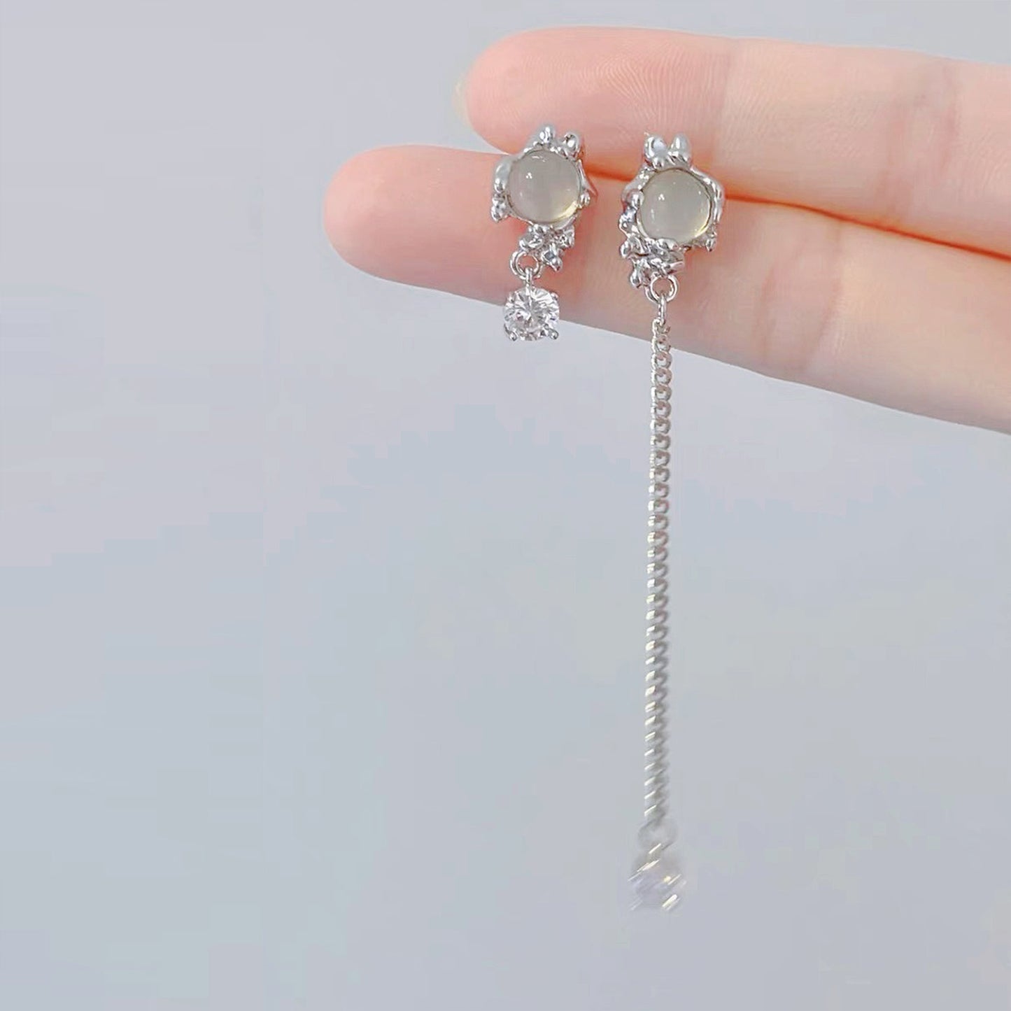 Moonstone Irregular Earrings