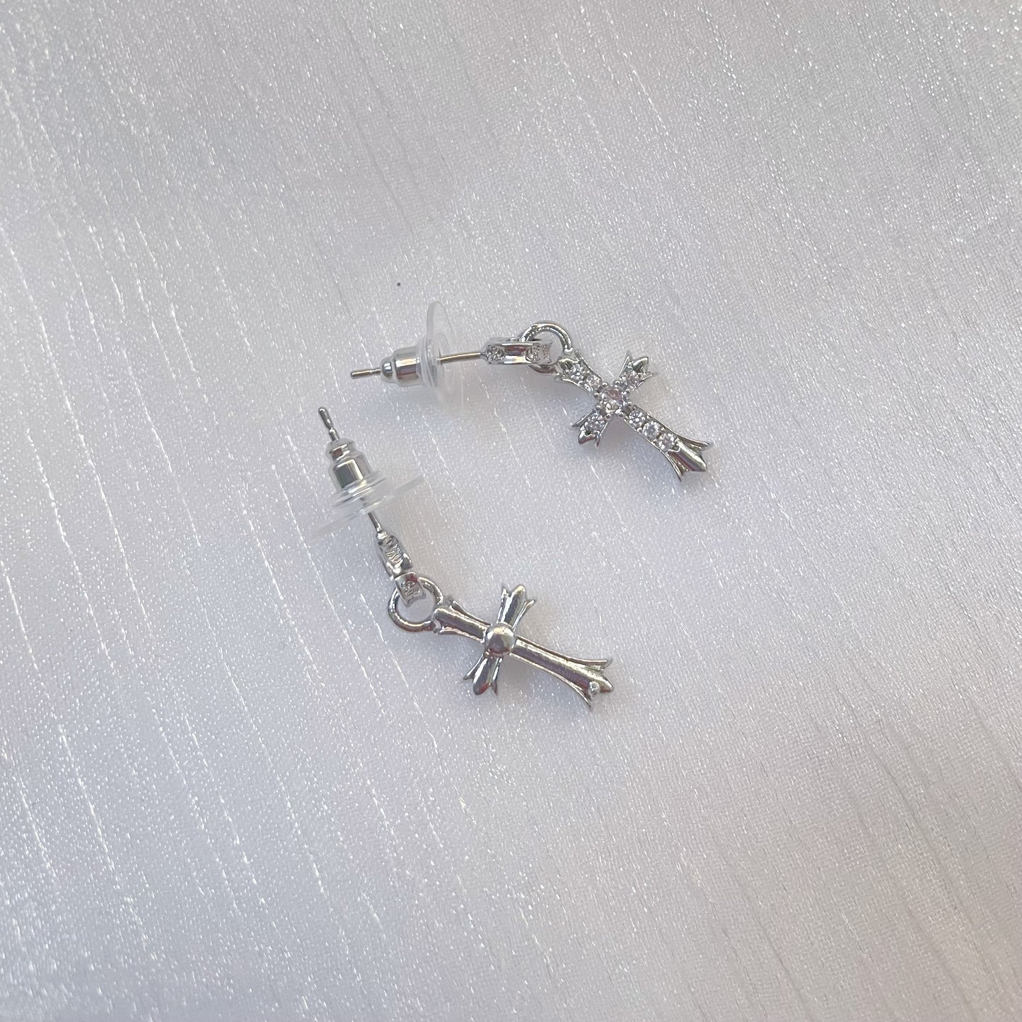 Cross Zircon Earrings