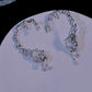Colored Zircon Tassel Ear Bone Clip