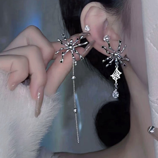 Spider Irregular Tassel Earrings