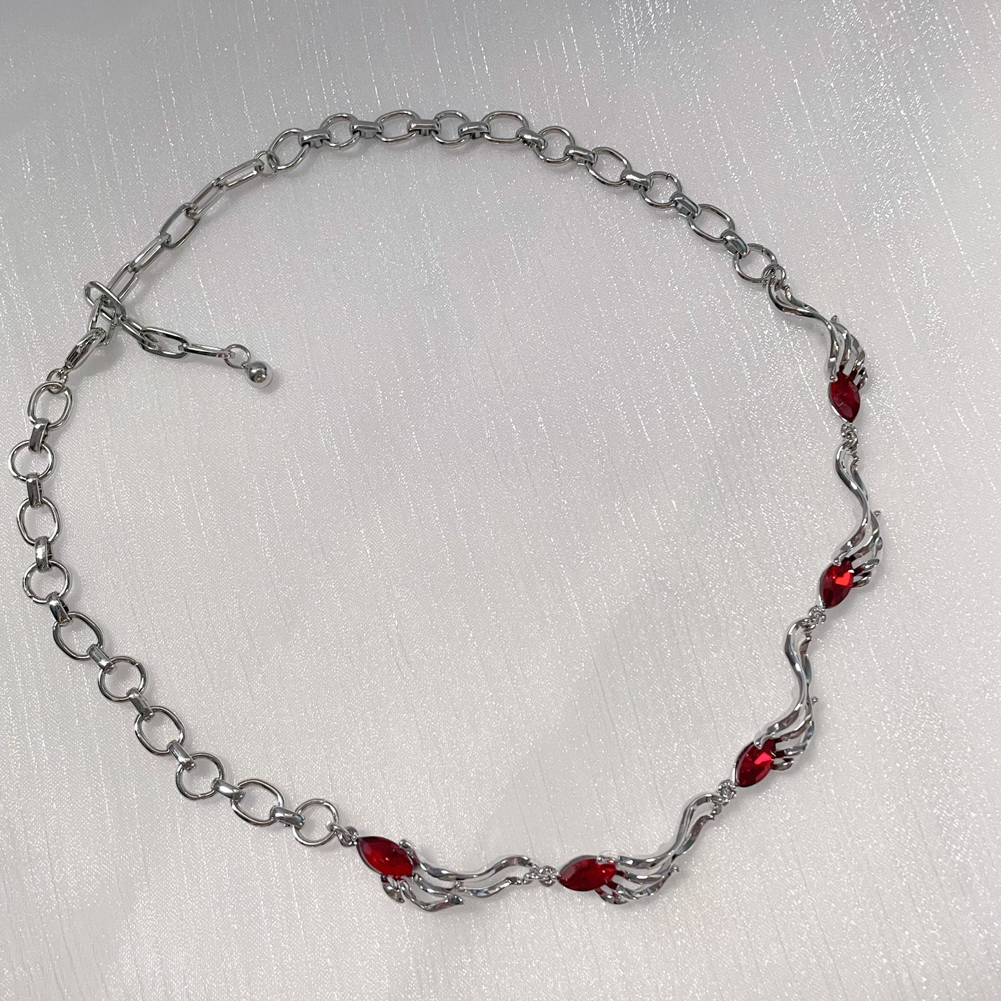 Ruby Panel Necklace