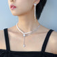 Pearl Moonstone Pendant Necklace