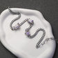 Purple Zircon Necklace，Purple Zircon Bracelet