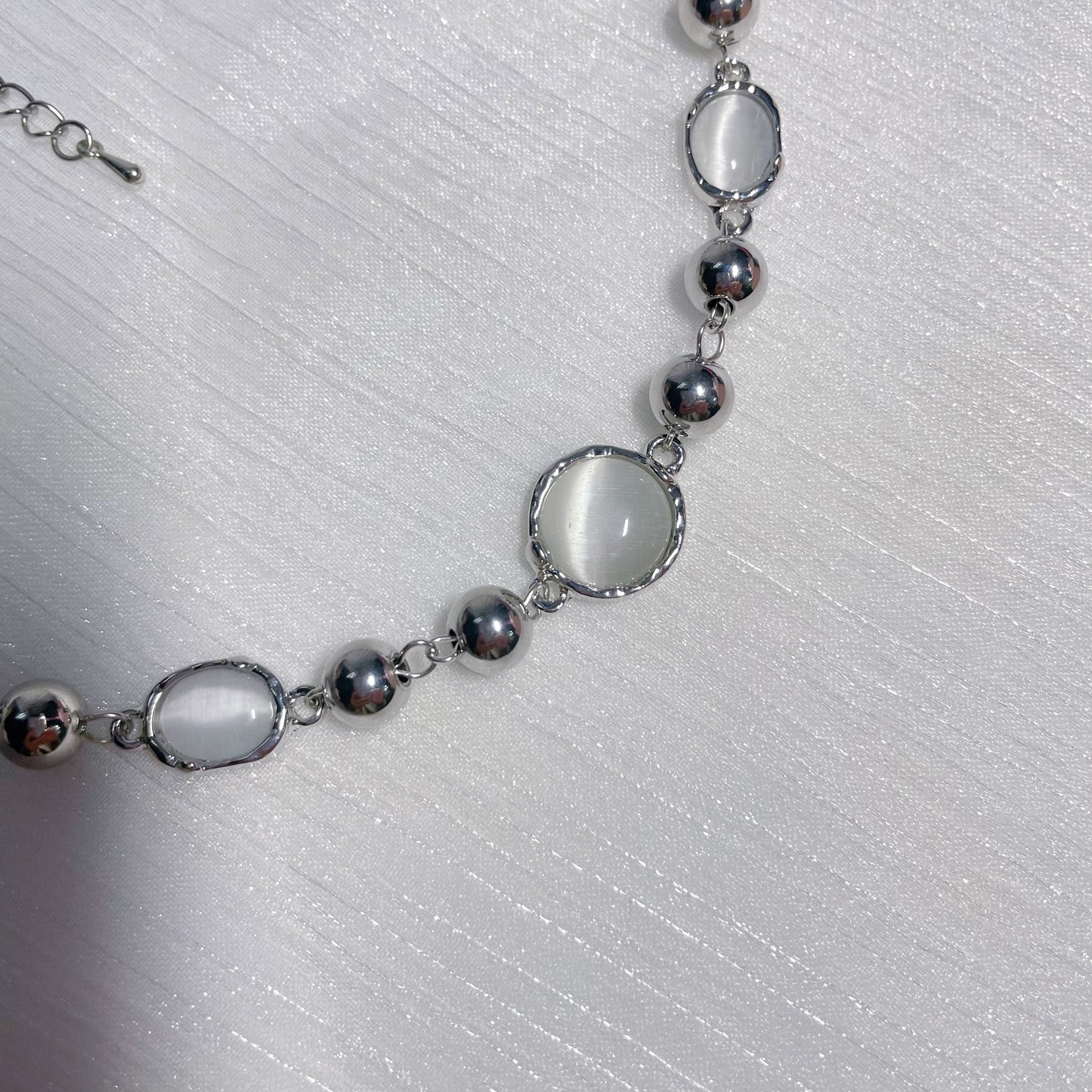 Moonstone Splicing Necklace，Fashion Clavicle Chain