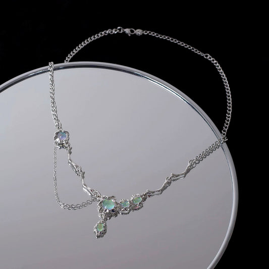 Zircon Irregular Splicing Necklace