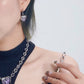 Purple Heart Zircon Tassel Necklace