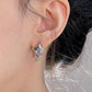 Geometric Colored Zircon Earrings