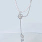 Pearl Moonstone Pendant Necklace