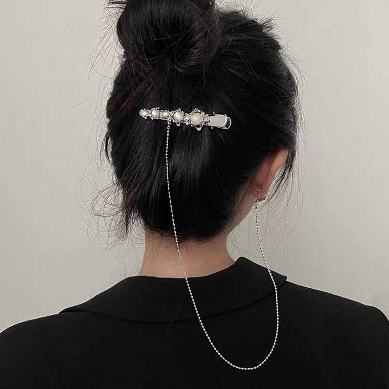 All-in-one Moonstone Hairpin Earrings