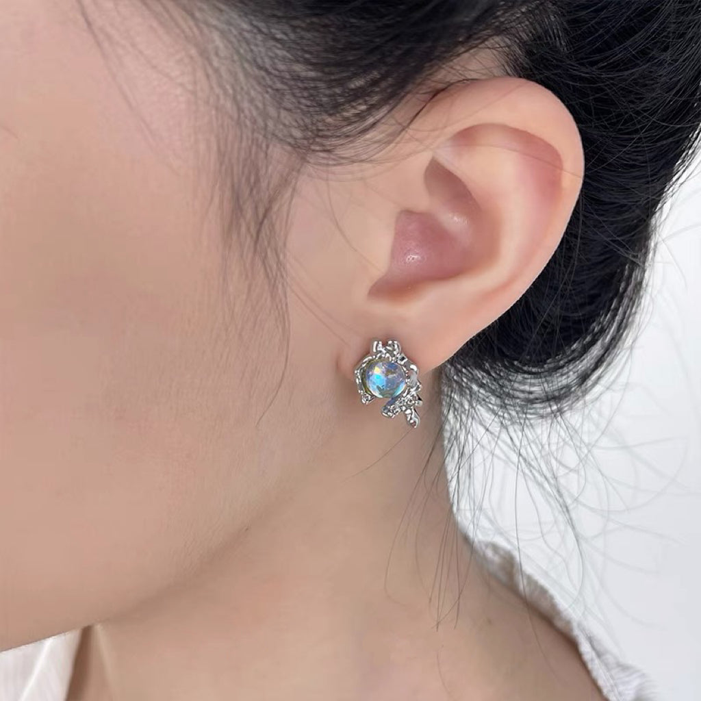 Liquid Fashion Style Zircon Earrings