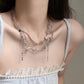 Crescent Pendant Necklace，Clavicle Chain