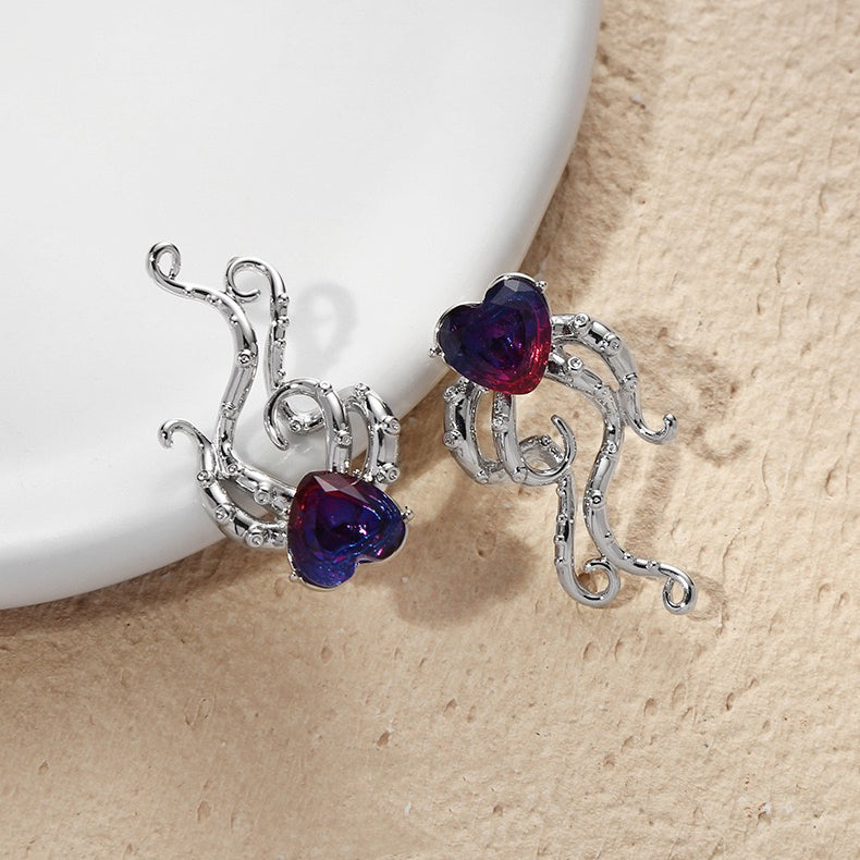 Purple Heart Zircon Earrings