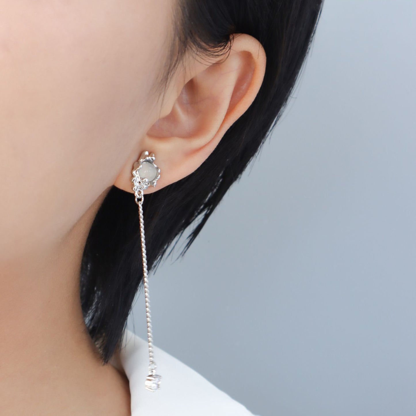 Moonstone Irregular Earrings