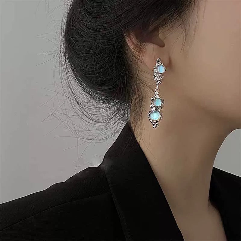 Zircon Earrings Two-color