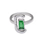 Colorful Diamond Open Ring