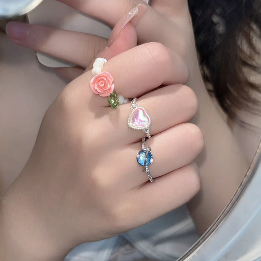 Heart Zircon Ring