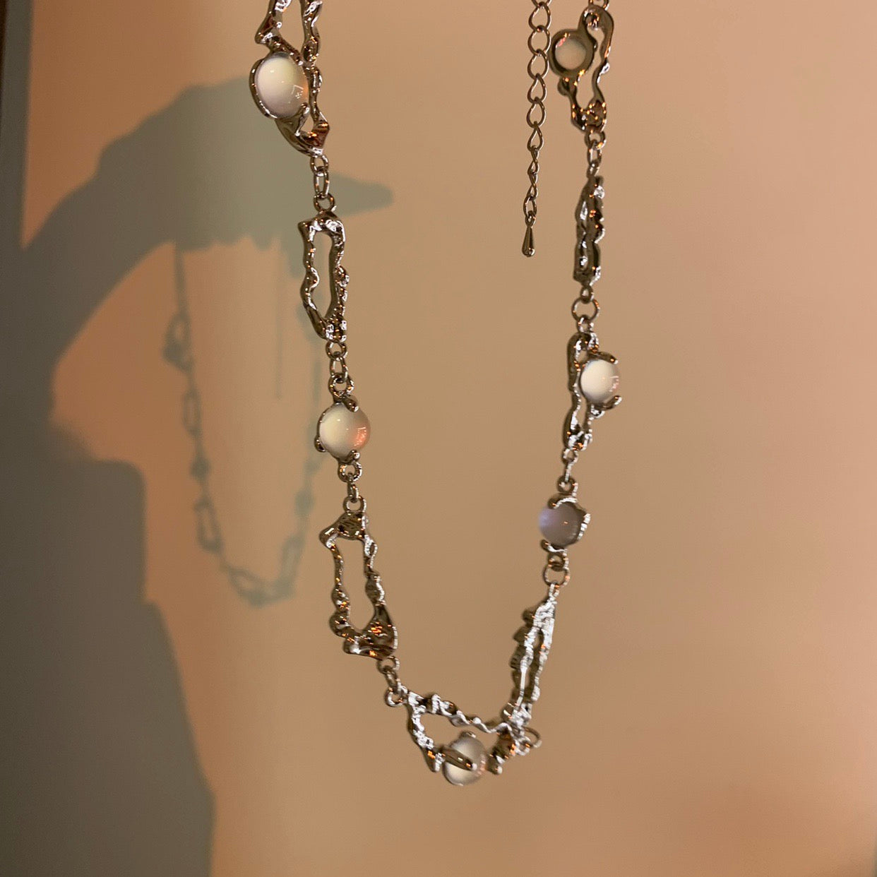 Moonstone Necklace, Fashion Clavicle Chain