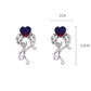 Purple Heart Zircon Earrings