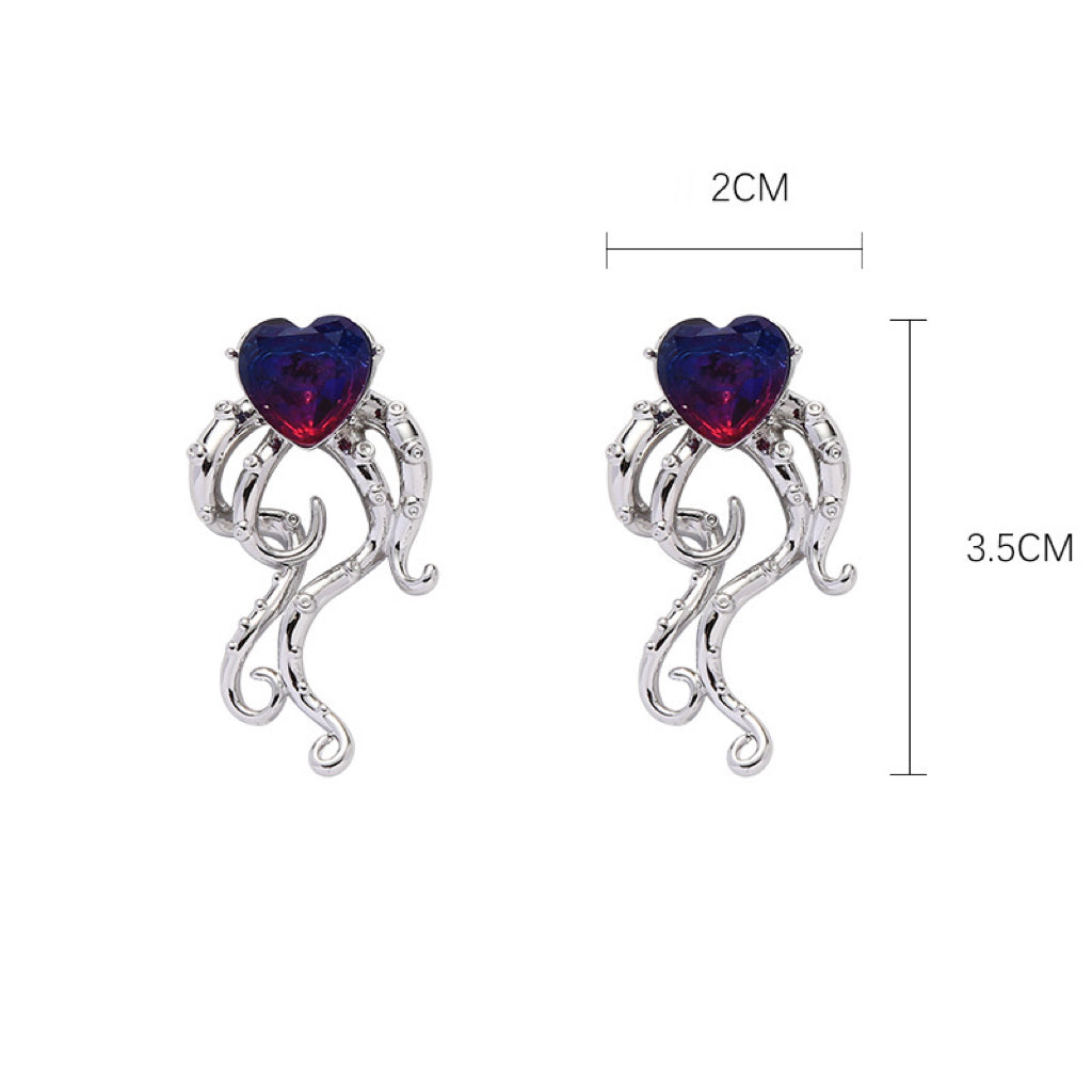 Purple Heart Zircon Earrings