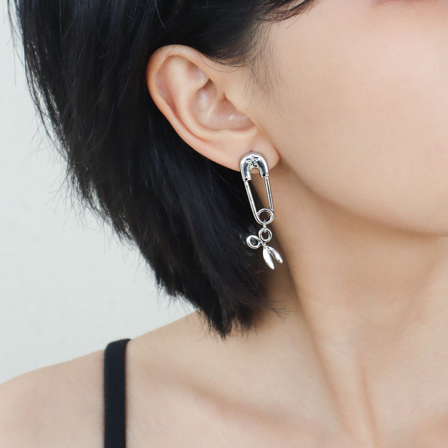 Asymmetric Pin Earrings