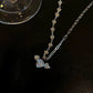 [Angel Wings]Heart Zircon Angel Necklace