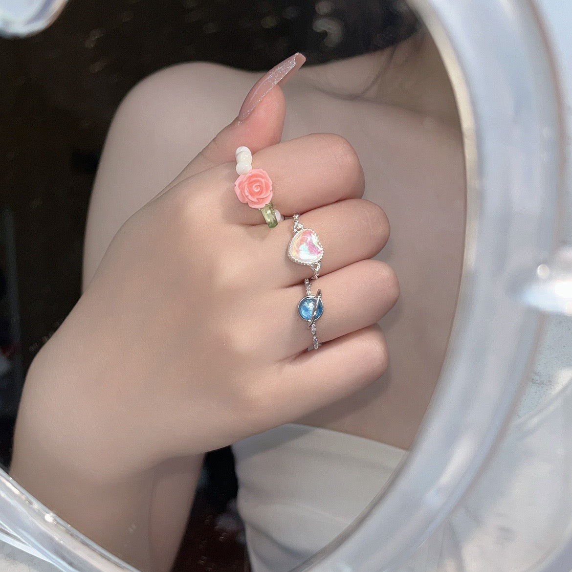 Heart Zircon Ring