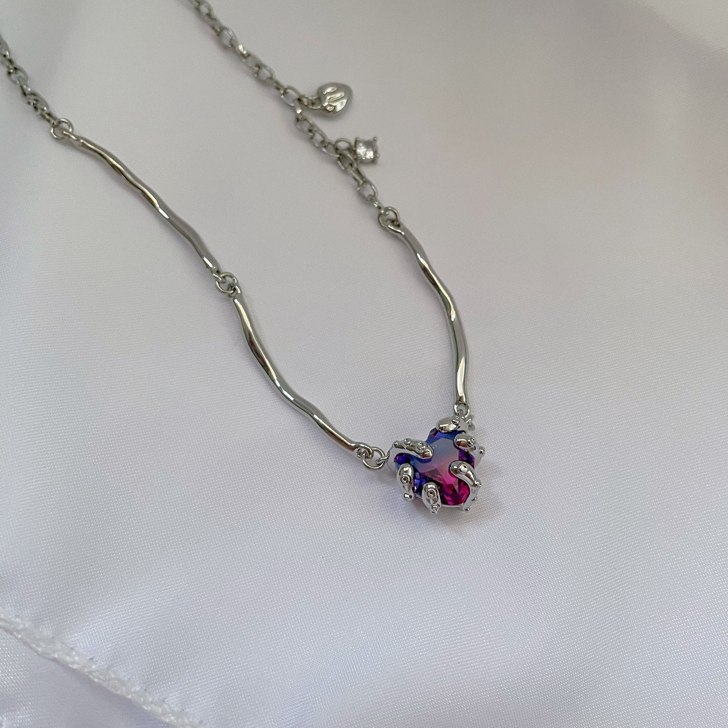 Purple Heart Zircon Necklace