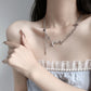 Crescent Pendant Necklace，Clavicle Chain