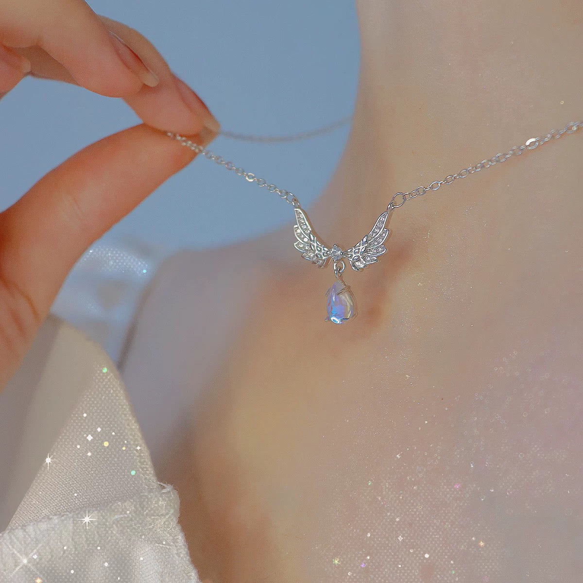 Angel Tears Zircon Necklace