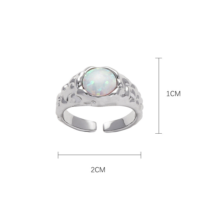 Opal Heart Ring Series