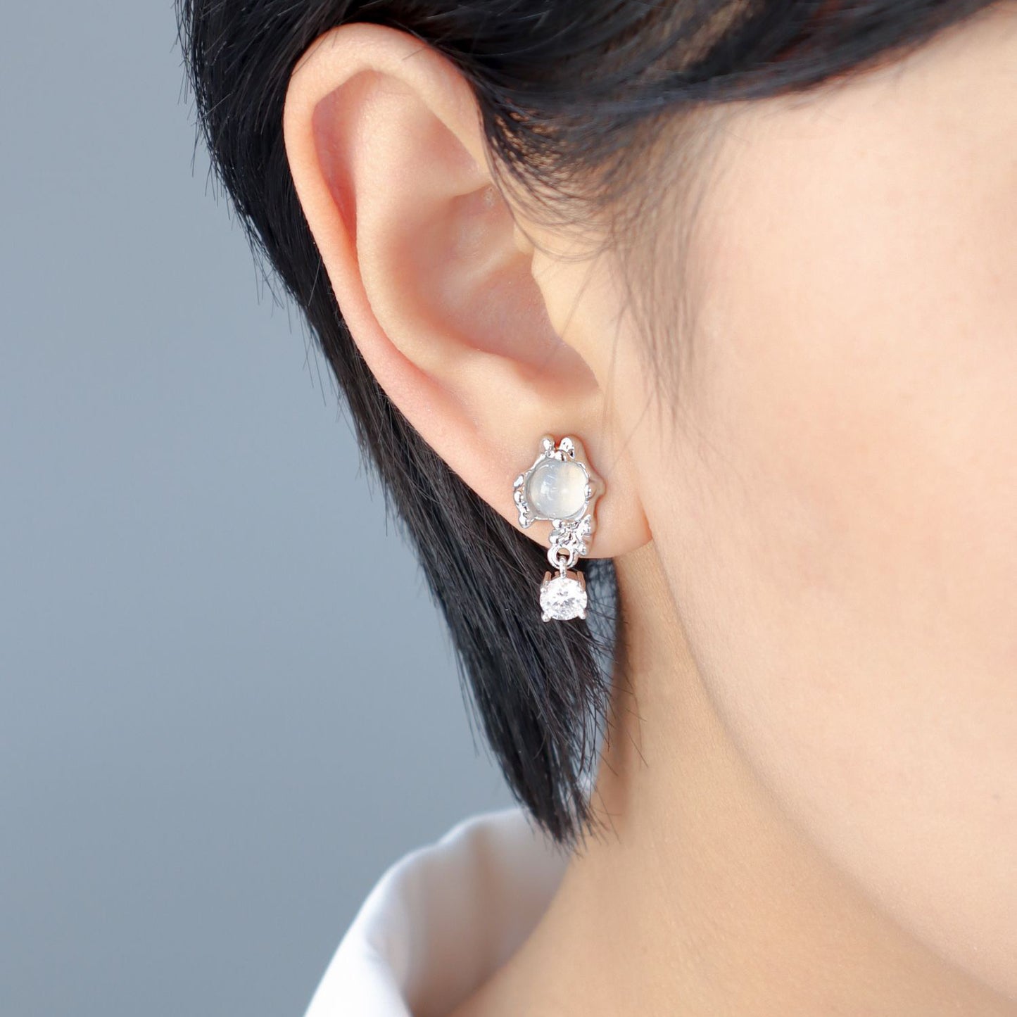 Moonstone Irregular Earrings