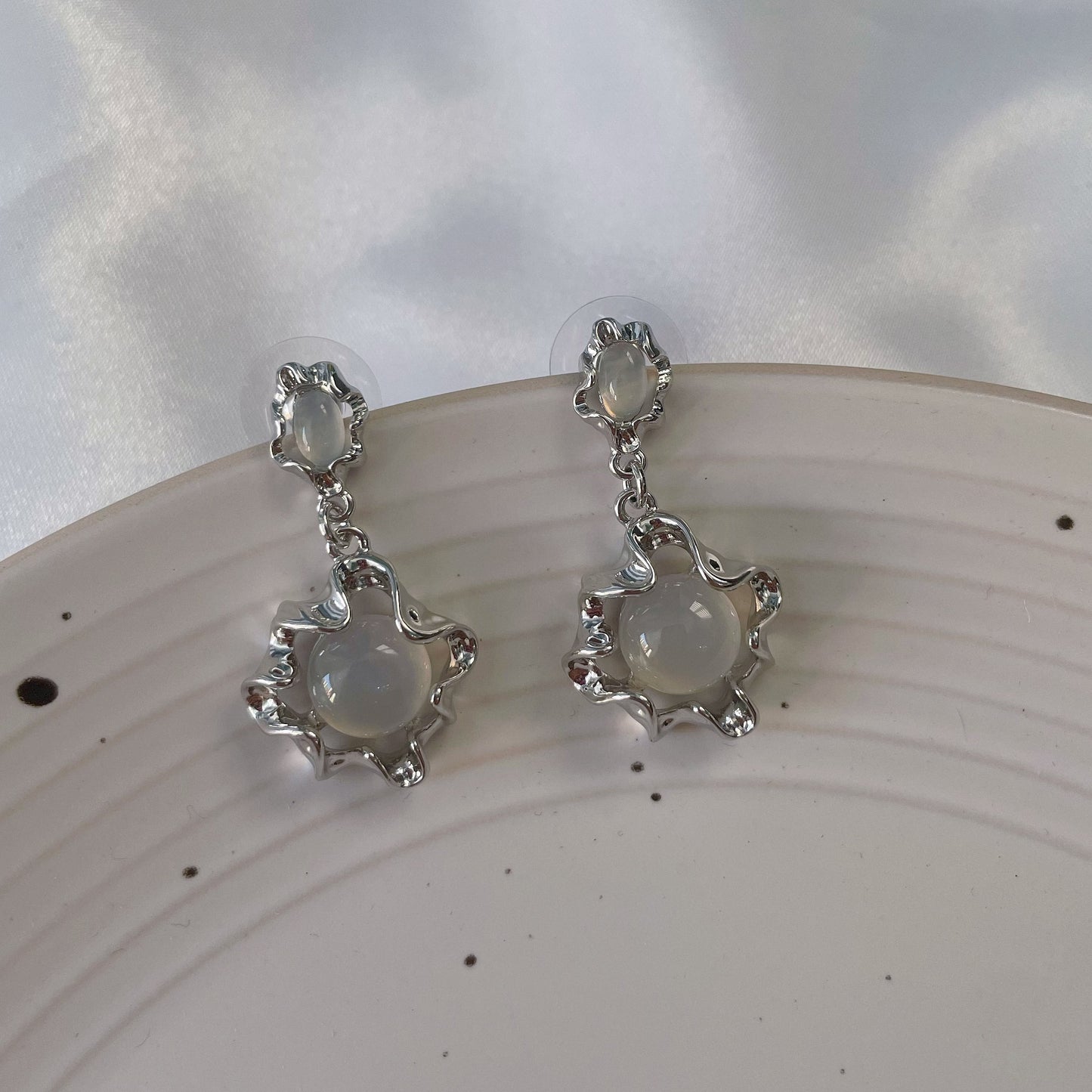 Moonstone Drop Earrings