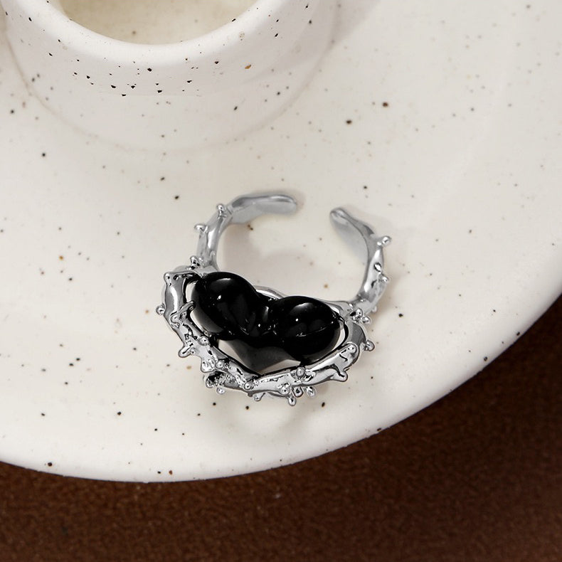 Heart of Spades Thorns Ring