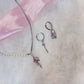 Pink Zircon Pearl Splice Necklace