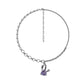 Purple Rabbit Ear Zircon Necklace